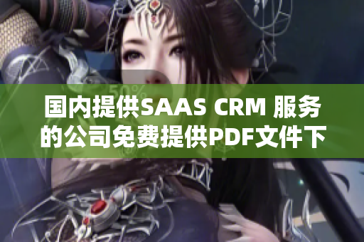 國內提供SAAS CRM 服務的公司免費提供PDF文件下載
