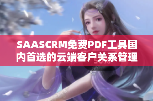 SAASCRM免費PDF工具國內(nèi)首選的云端客戶關系管理軟件【詳細介紹】