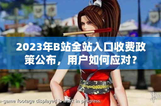 2023年B站全站入口收費(fèi)政策公布，用戶如何應(yīng)對(duì)？