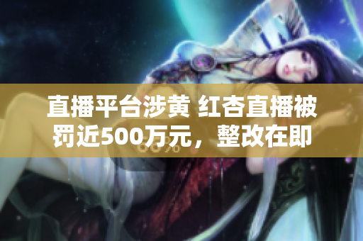 直播平臺涉黃 紅杏直播被罰近500萬元，整改在即