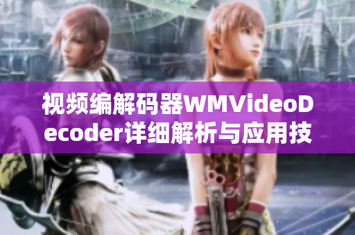 視頻編解碼器WMVideoDecoder詳細(xì)解析與應(yīng)用技巧
